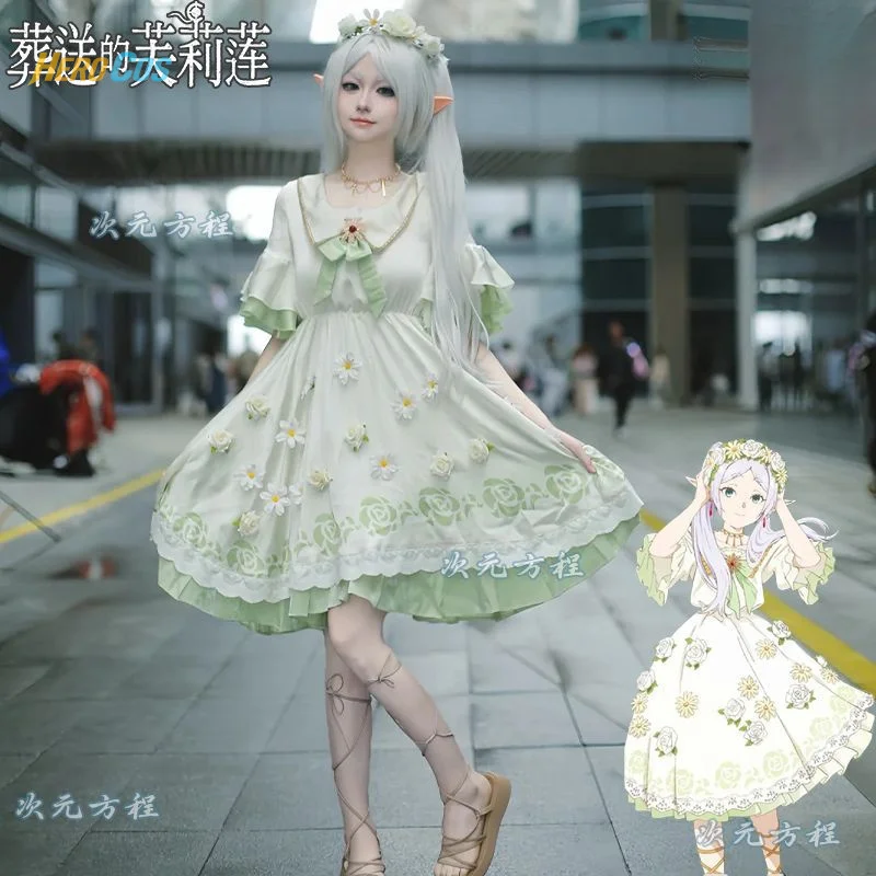 

Frieren: Beyond Journey's End Cosplay Costume Lovely Uniform Halloween Party Role Play Outfit Women HERO Cos