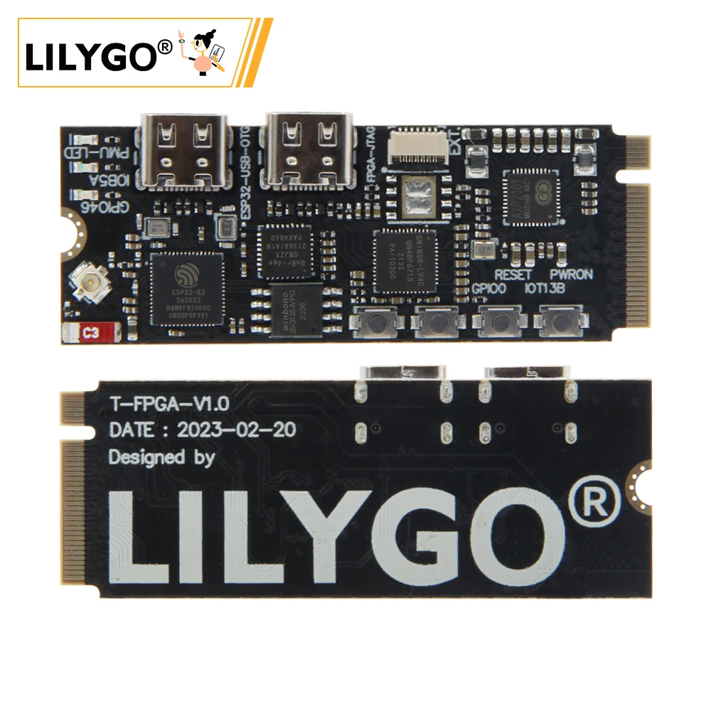 LILYGO® T-FPGA Development Board - ESP32-S3 + GW1NSR FPGA Chip, Low-Power MCU for Advanced Projects