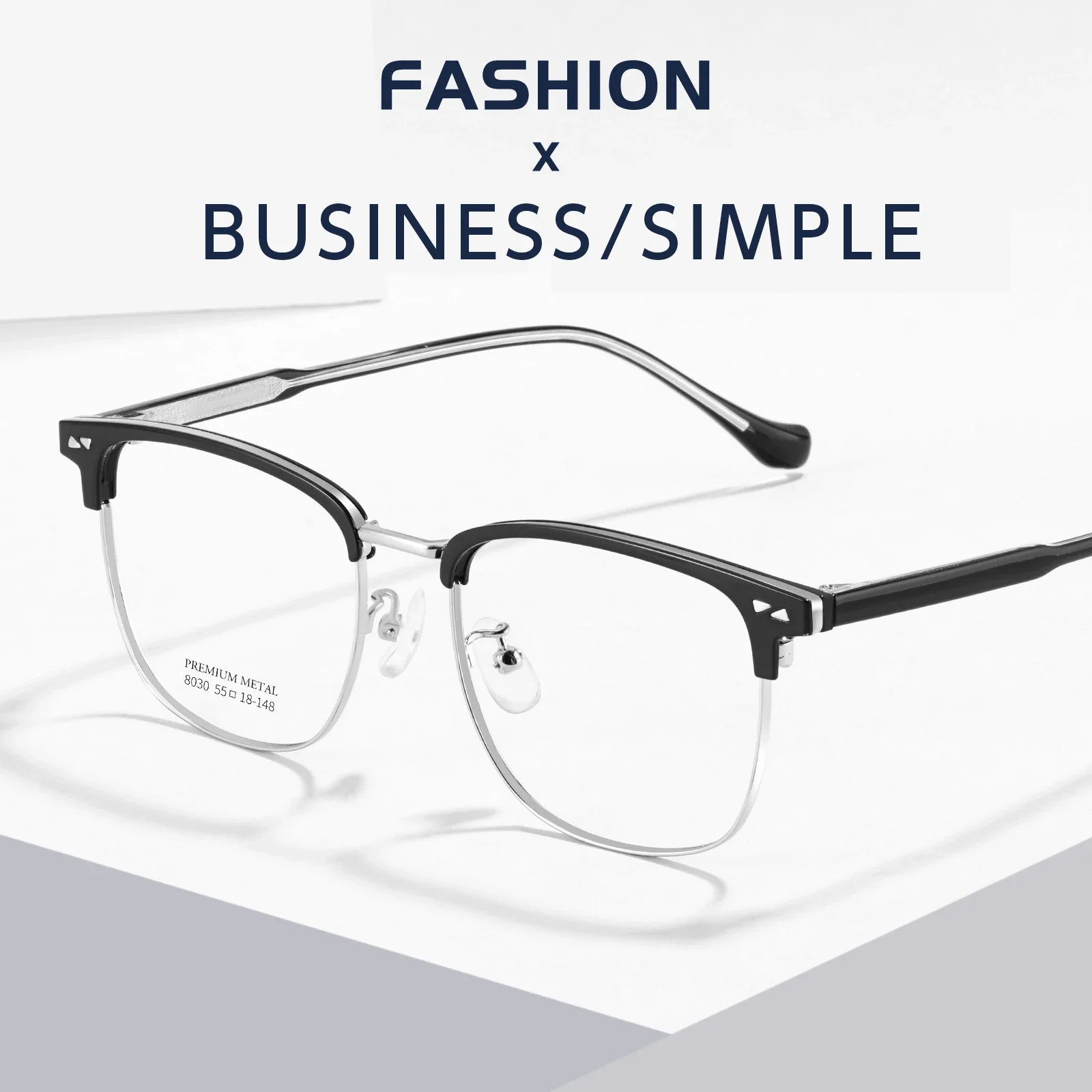 

Ретро-модные квадратные очки в оправе из TR90, ультралегкие оптические очки с диоптриями 8030 для мужчин и женщин