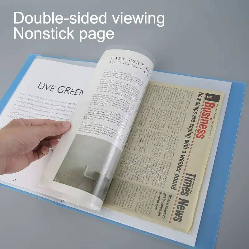 A4 Semi Transparent PP Brochure, Multiple Page Sizes To Choose From, Classified Insert Folder, Conference Document Organization,
