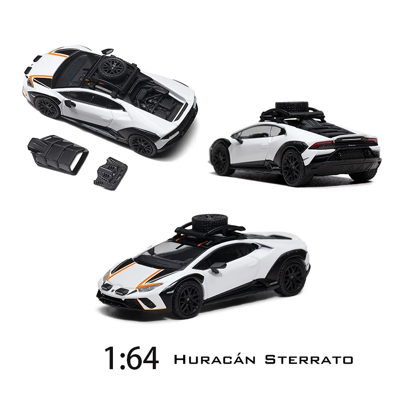 

Diecast Original 1:64 Scale HURACAN STERRATO Simulation Alloy Car Model Static Display Collectible Toy Gift Souvenir Decoration