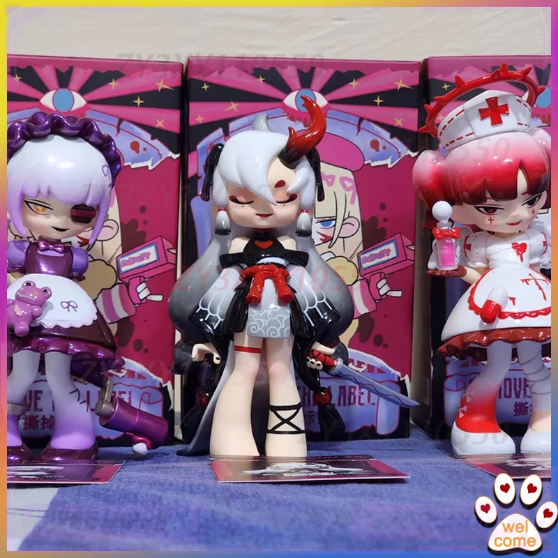 

Genuine Sick Girl Second-Generation Blind Box Tear Off The Label Series Tide Play Diablo Doll Desktop Ornaments Toy Holiday Gift