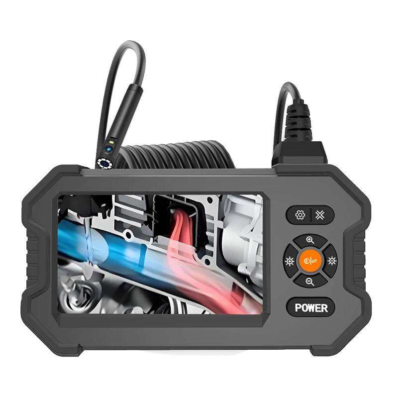 GUANMOU Industriële Endoscoop Camera 4.3 Inch IPS Scherm HD1080P Pijp Riool Inspectie Borescope IP67 Waterdichte LED Voor Auto