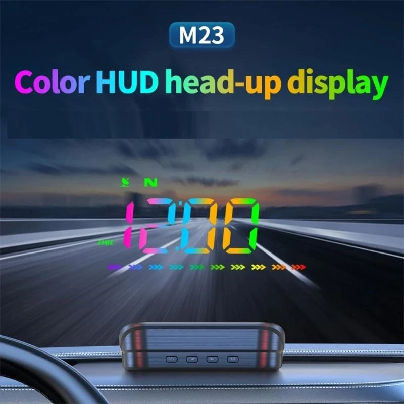HUD Head Up Display GPS Digital Speedometer Windshield Projector for Cars Auto Electronic Devices USB Powered Plug to Play