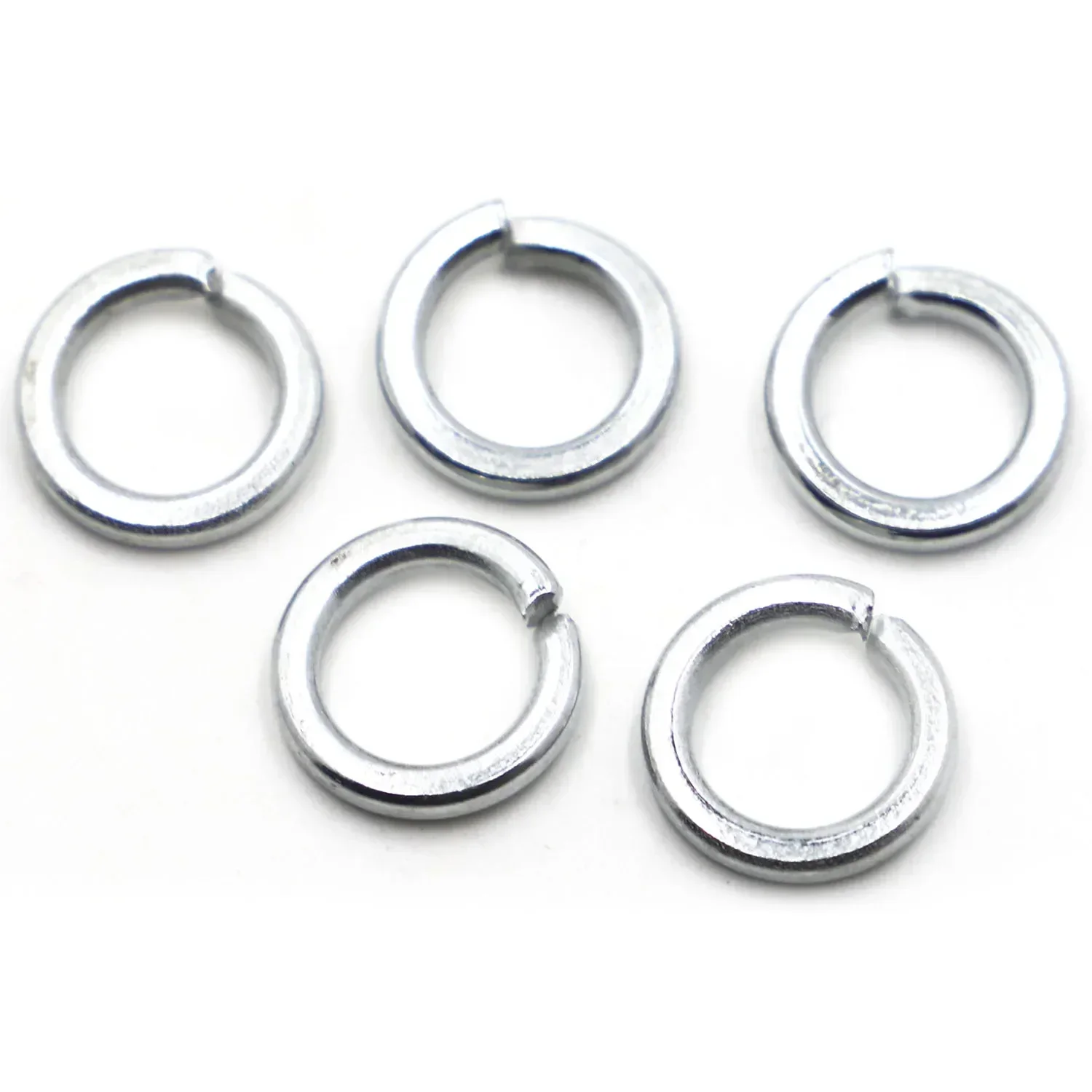 10/50/100pcs M2 M2.5 M3 M4 M5 M6 M8 M10 M12 M16 M20 M22 M24 Zinc plated Steel Spring Split Lock Washer Elastic Gasket GB93