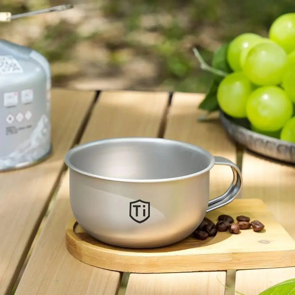 Mini Camping Water Cup Titanium Alloy Portable Tea Coffee Cup Outdoor Kitchen Equipment Mountaineering Cups 80/220ml Image 4