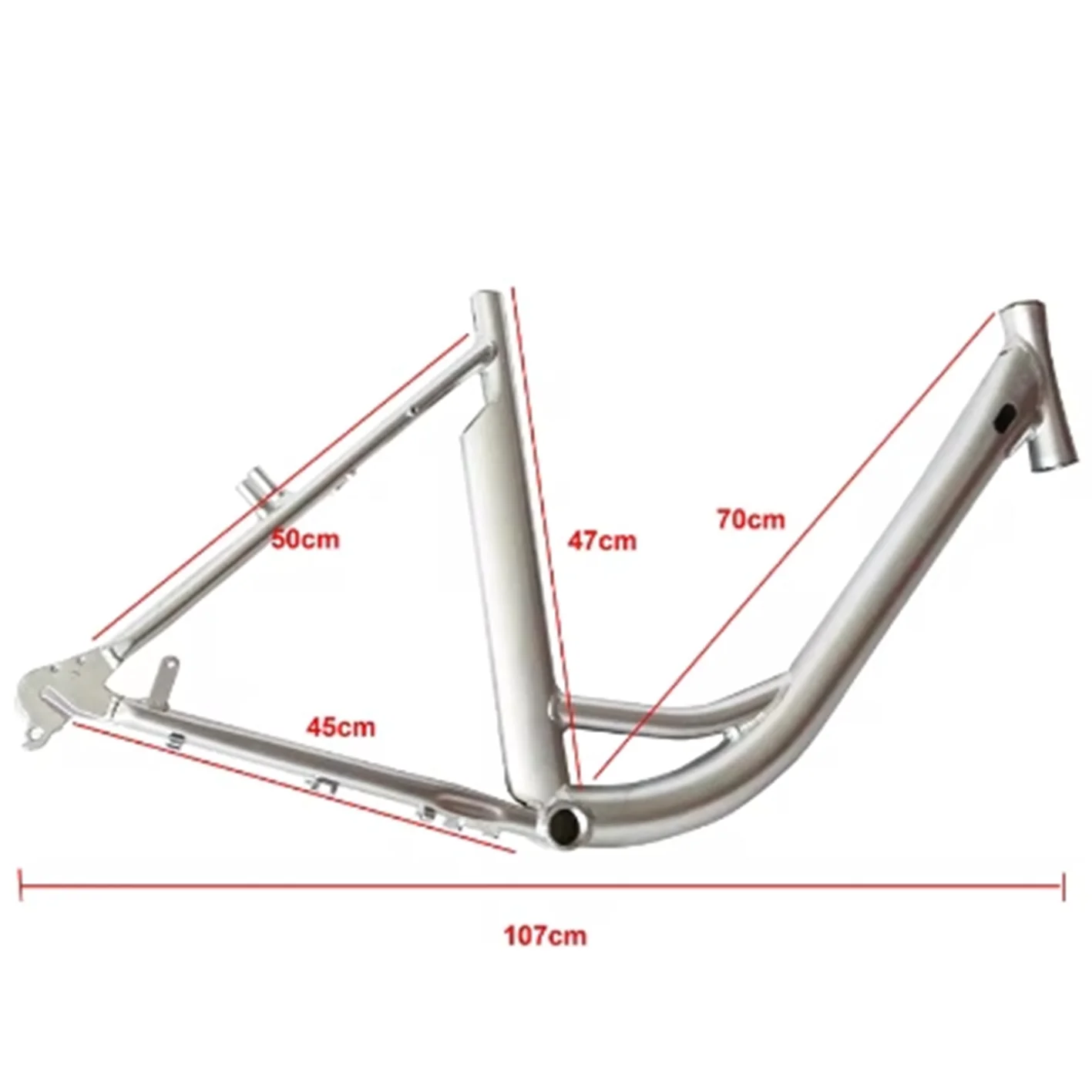 Bike Rim Bicycle Cycling Accessories Parts 26 Inch Bike Frame Speed V Brake Pieces 26 Ebike Frameset Aluminum Alloy for Adult