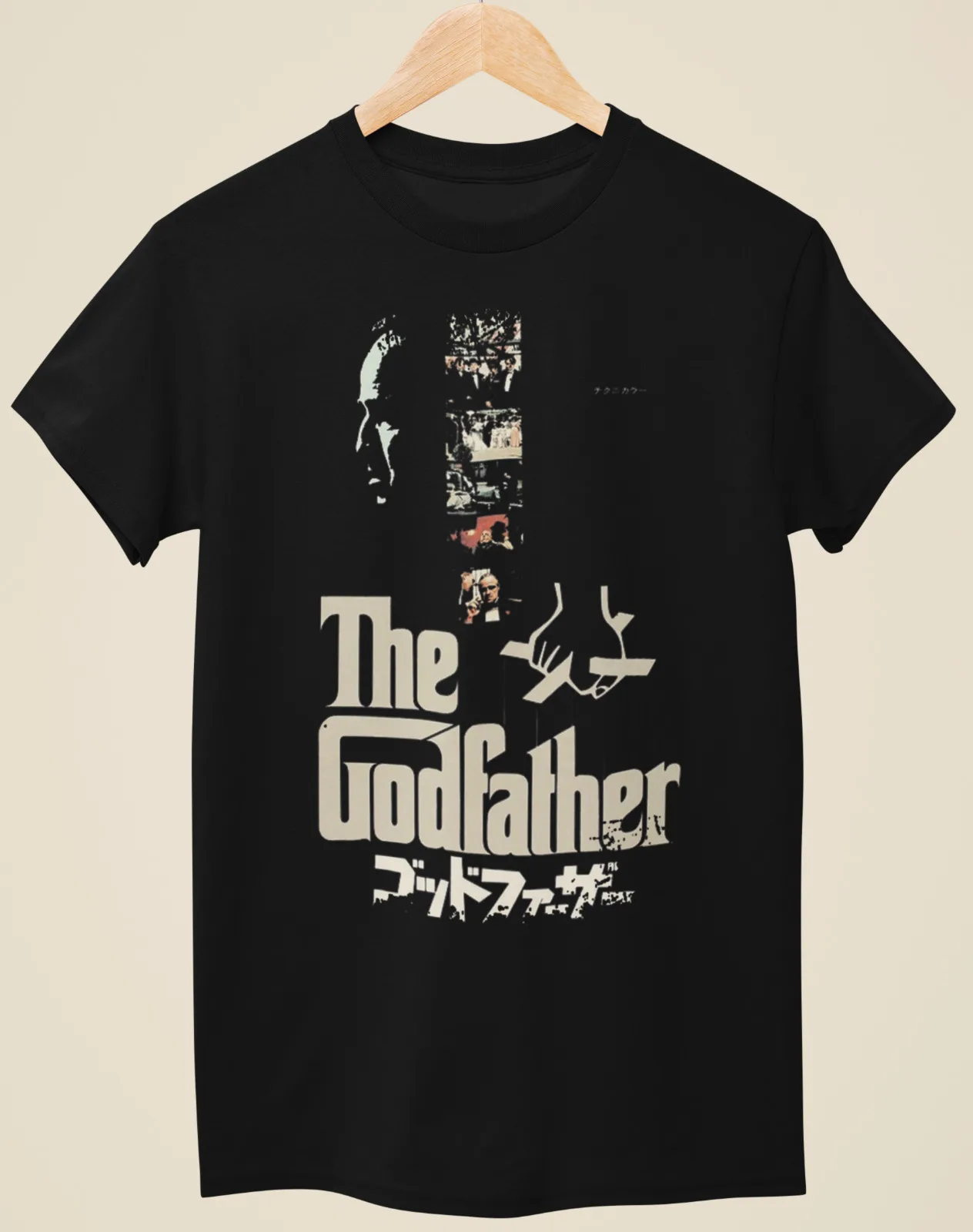 The Godfather - Japanese Movie Poster Inspired Unisex Black T-Shirt