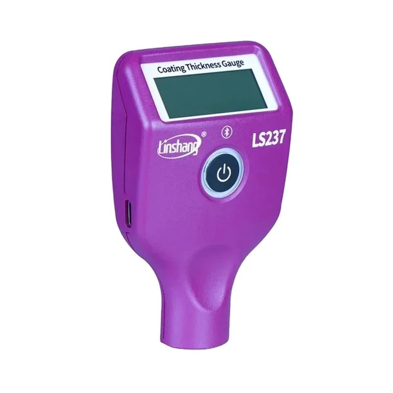 LS237 Type-C Charge Car Paint Thickness Gauge for Checking Auto Coating Identify Ferrous Putty Three Color and Rotatable Screen