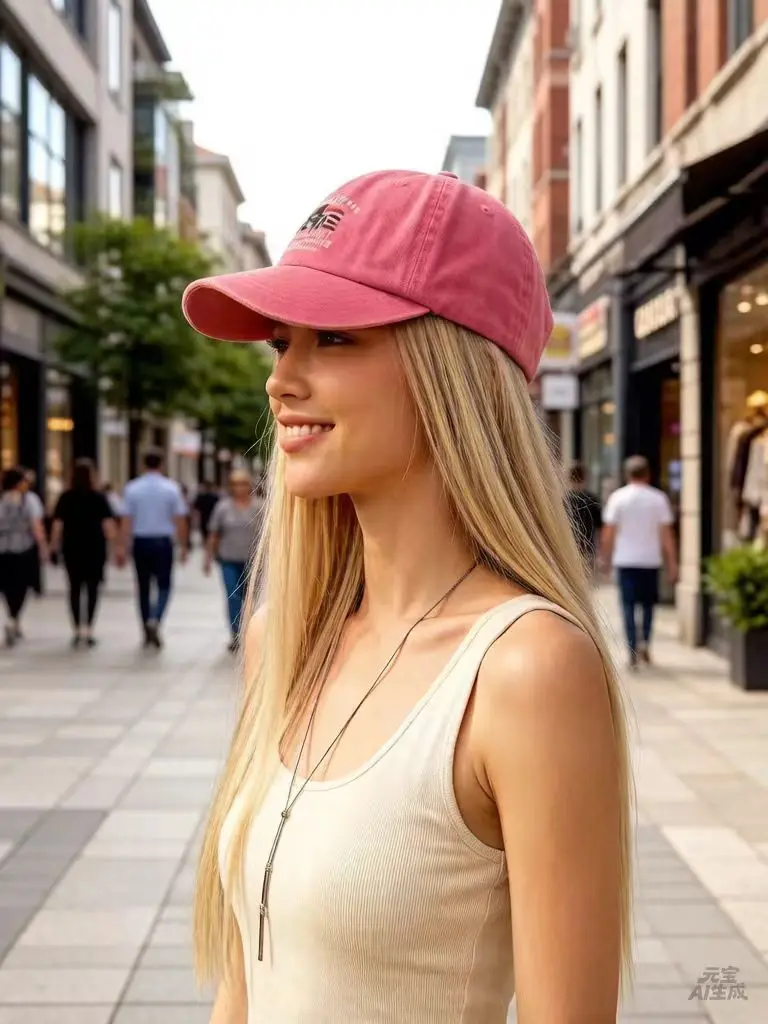 

Blonde Straight Hair Extensions Synthetic Hair Women USA 250th Anniversary Baseball Cap with Hair Hat Wig Daily Party