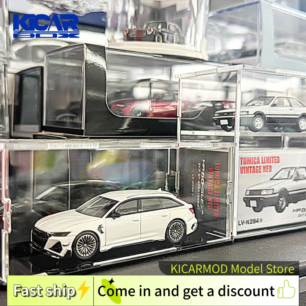 

Акриловая модель автомобиля 1/64 витрина для MiniGT Tomica акриловая прозрачная коробка высокого качества (без автомобилей) украшения для хранения моделей