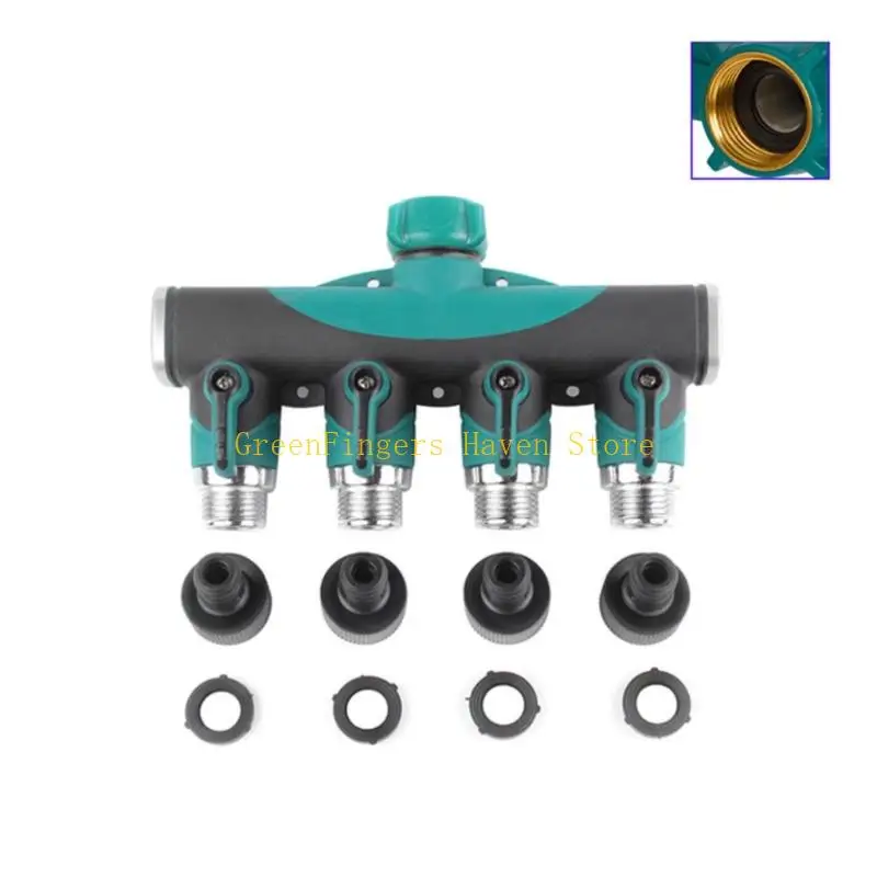F68D Consistent 4 Way metal Garden Water Control Splitter For Improved Management