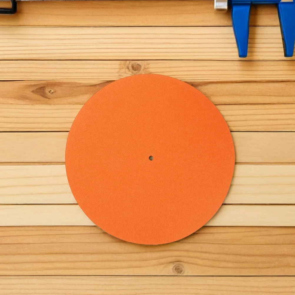 

2pcs Vinyl Player Felt Mat Anti-Slip Turntable Pad Noise Reduction Slipmat Protective Platter Mat Durable Soft Wear Resistant