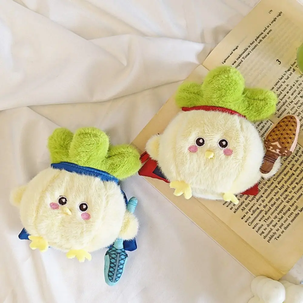 

С голосом, кулон с овощами и курицей, чеснок, птица, полипропилен, хлопок, брелок с курицей из капусты, мягкая сумка, подвеска