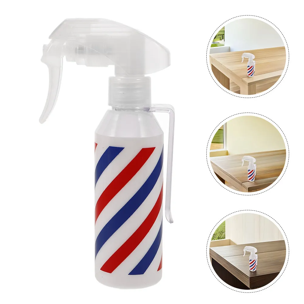 2Pcs Salon Hair Spray Bottle 120Ml Fine Mist Sprayer Red Blue Striped for Hairstyling Hair Coloring Plant Misting Barber Water