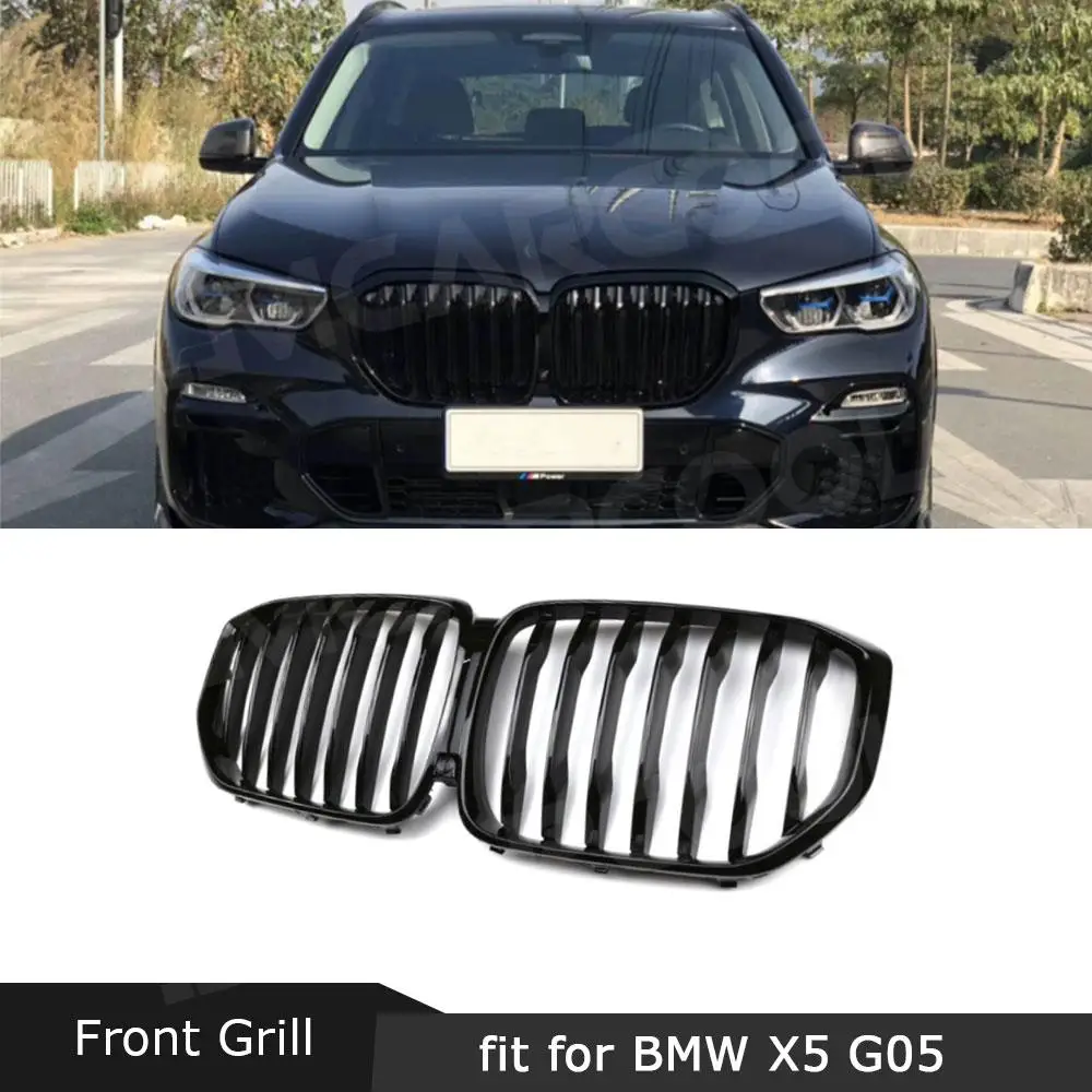 

Front Grille Hood Front Bumper Racing Grill for BMW X5 G05 2019-2023 Car Styling ABS Replacement