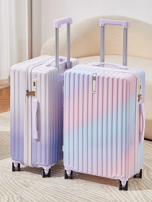

New High Aesthetic 20 Inch Women's Lage with Combination Lo And Universal Wheels Travel Suitcase Student Pullman Case