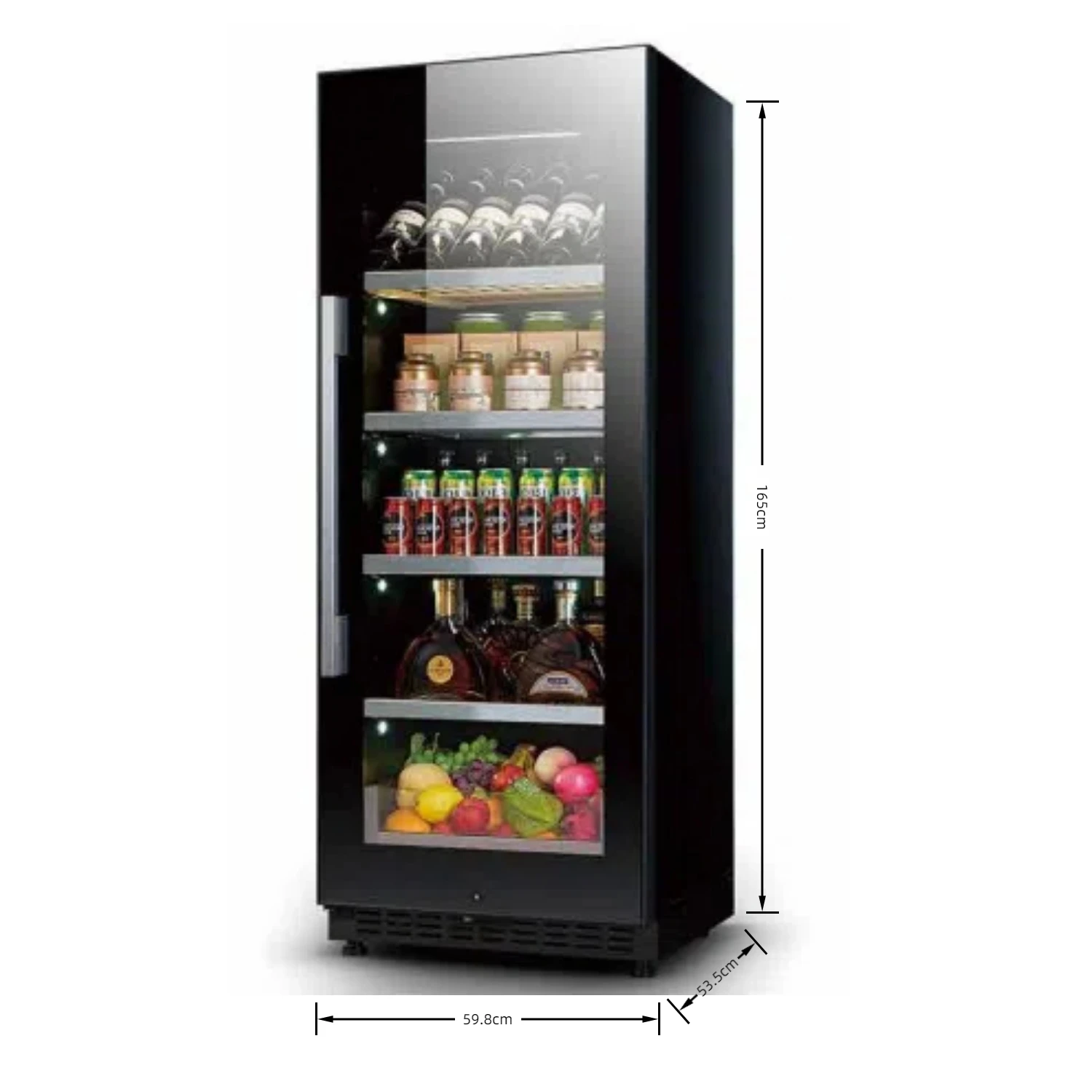 

NUELEAD NE-373 Commercial Kitchen Hotel Constant Temperature Wine Enthusiast Built In Beer Red Wine Refrigerator For Sale