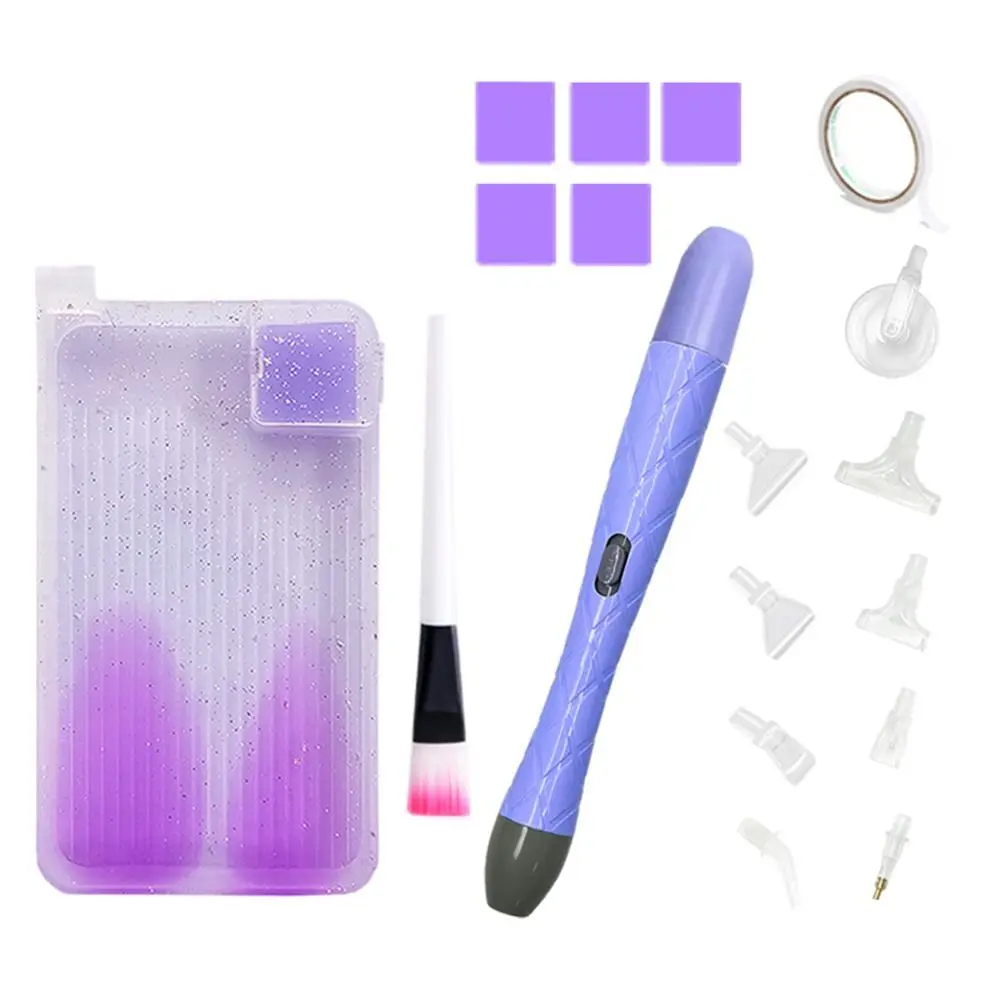 Cross Stitch Accessories Diamond Painting Pen Set Two Colors of Light Replacement Pen Heads Lighting Point Drill Pens Embroidery