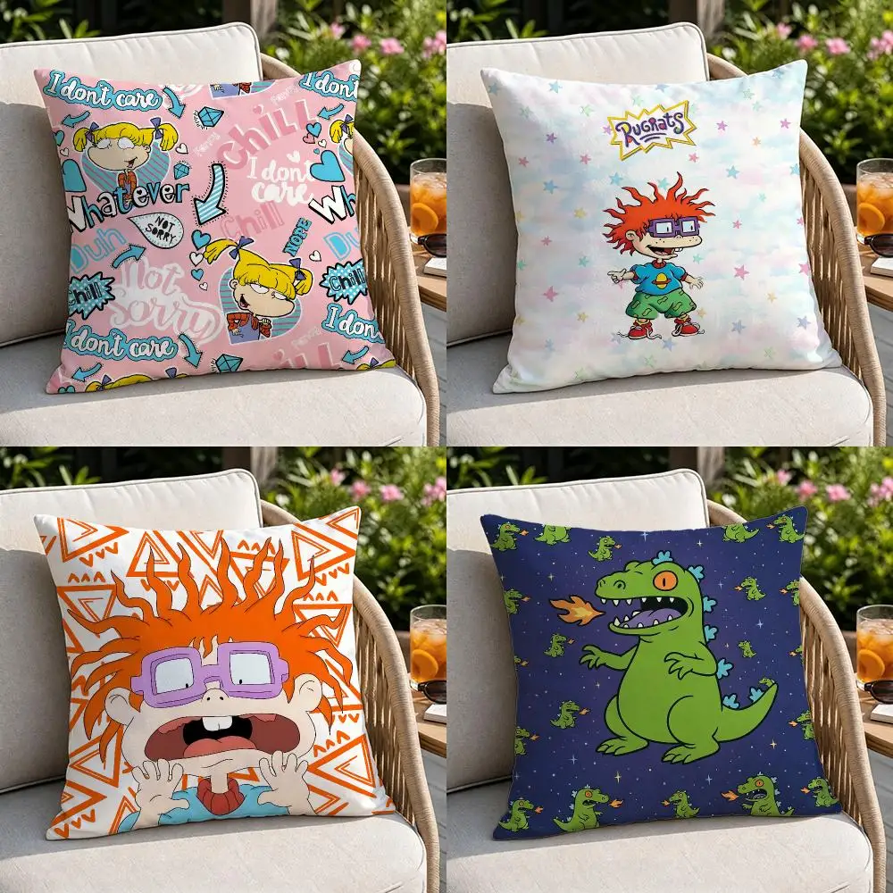 IP-Rugrats Cushion Cover Soft Square Throw Pillow Covers Set for Sofa Bedroom Car Home Decoration