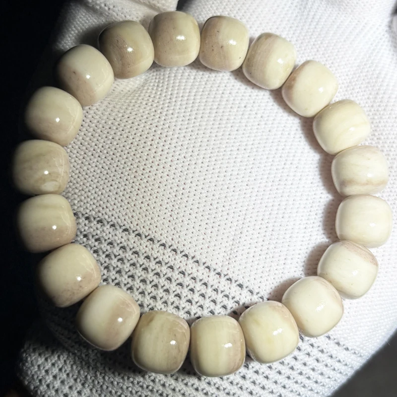 Natural camel skull with oil content and high density, traditional fan-shaped old-style barrel beads for hand bracele