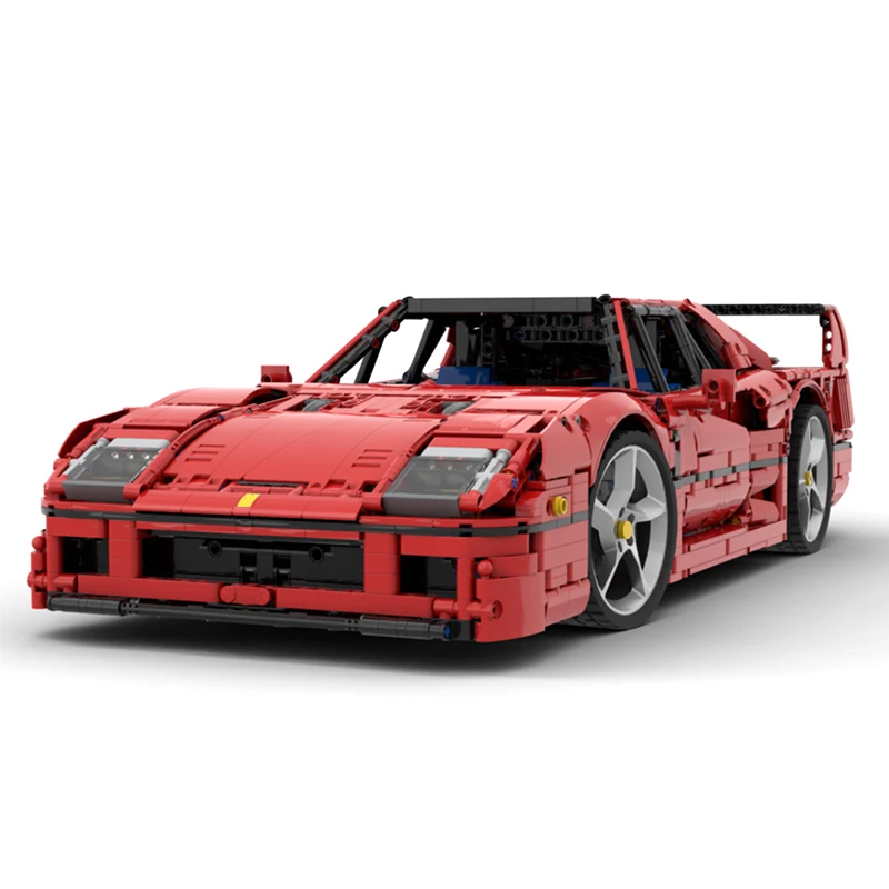 New MOC-140404 High-Tech F40 SP3 Super Sports Car Hypercar Model Ferraried Building Blocks Puzzle Children Toys Birthday Gifts