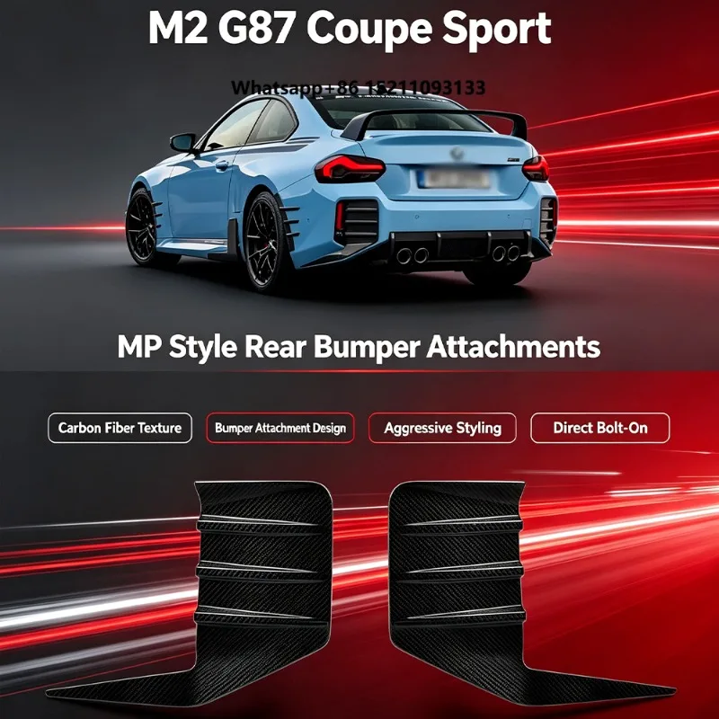 Sport Body Parts  M2 G87 Coupe 2023-2026 Car Rear Diffuser Side Splitter Rear Lip Body Kit Accessories