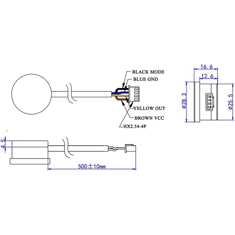 XKC Y25 T12V Liquid Level Sensor Switch  Water Non Contact Manufacturer Induction Stick Type Durable XKC-Y25-V