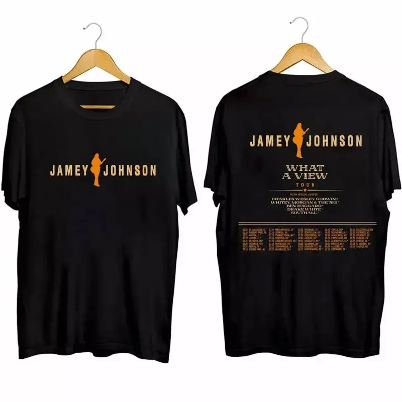 Jamey Johnson What A View Tour 2024 T Shirt For Fan S 5XL Black SG330