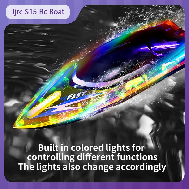 

Jjrc S15 Rc Boat 2.4g Large Wireless Electric Remote Control Boat High-Speed Water Speedboat Children'S Toys Holiday Gift