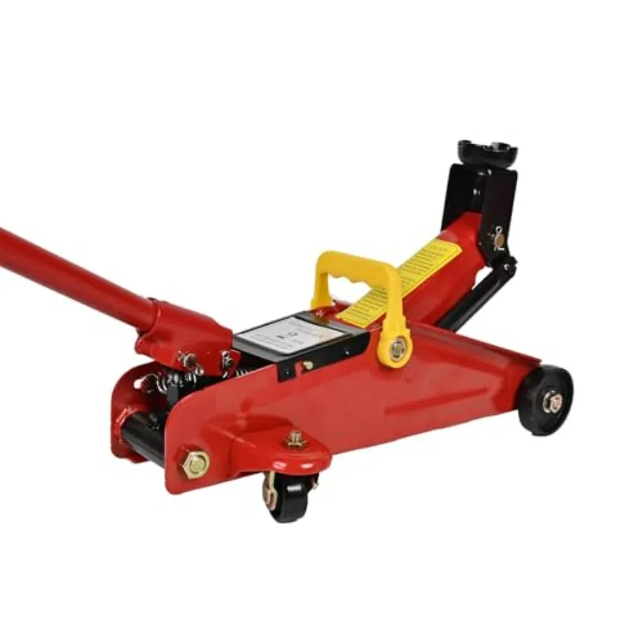 

2 Ton Hydraulic Floor Jack Low Profile Trolley Service Jack with Red Finish Lifting Range 5.7-13