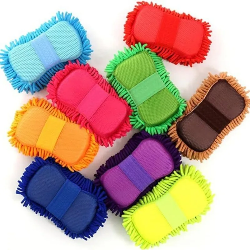 ستوكات آلة غسل سيارات الإسفنج تنظيف العناية بالسيارات بالتفصيل فرش غسل منشفة أداة قفازات السيارات اكسسوارات التصميم #2