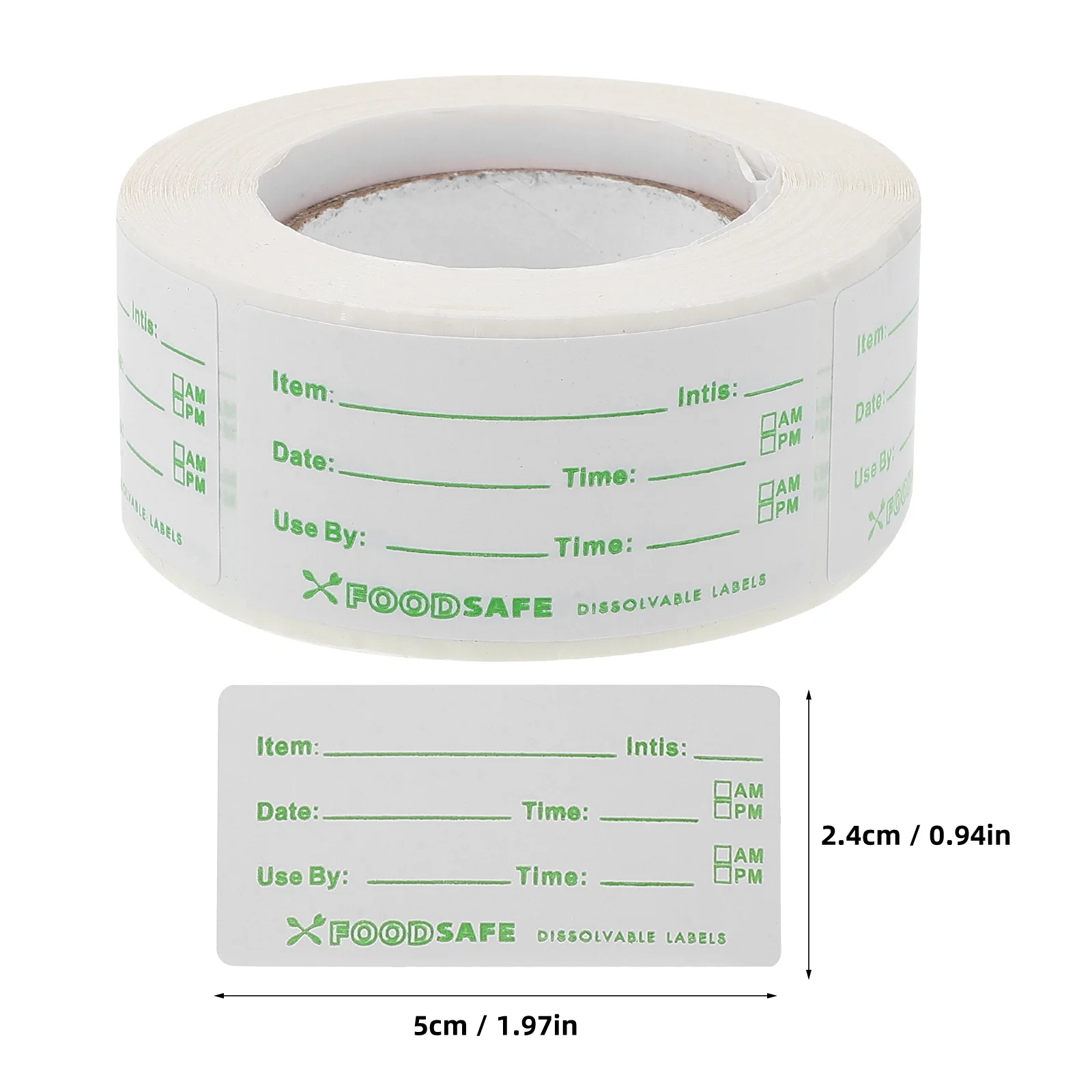 

1 Roll Small Labels Stickers Expiration Stickers Date Stickers For Food Fridge Food Labels Date Labels (300 Labels/roll)