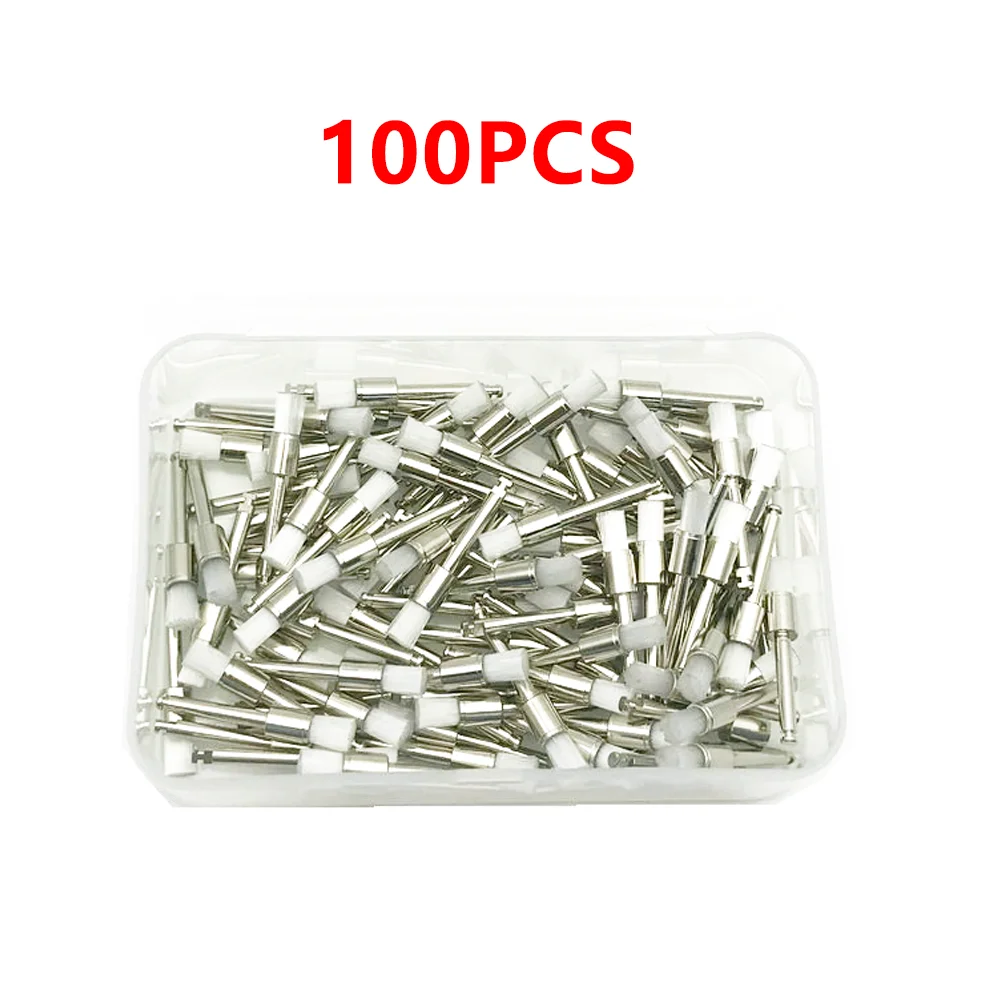 100 stks AG Dental Lab Nylon Klink Kleine Platte Polijsten Polijstmachine Profylaxe Borstels Wegwerp Tandheelkundige Zorg Opzetborstel