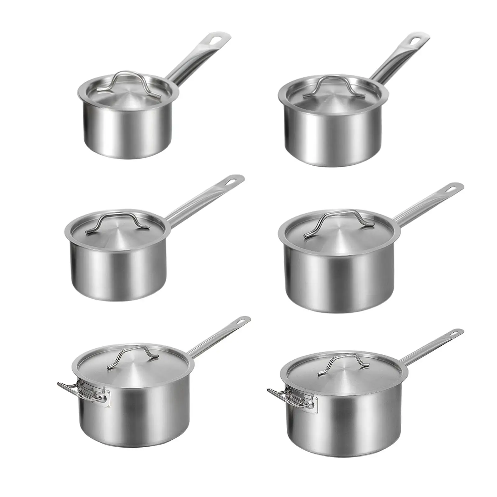 Pot Saucepan Pan Milk Sauce Cooking Soup Oil Pots Pasta Soup with Cover Stainless Steel Cooking Pot Milk Pot Milk Steamer