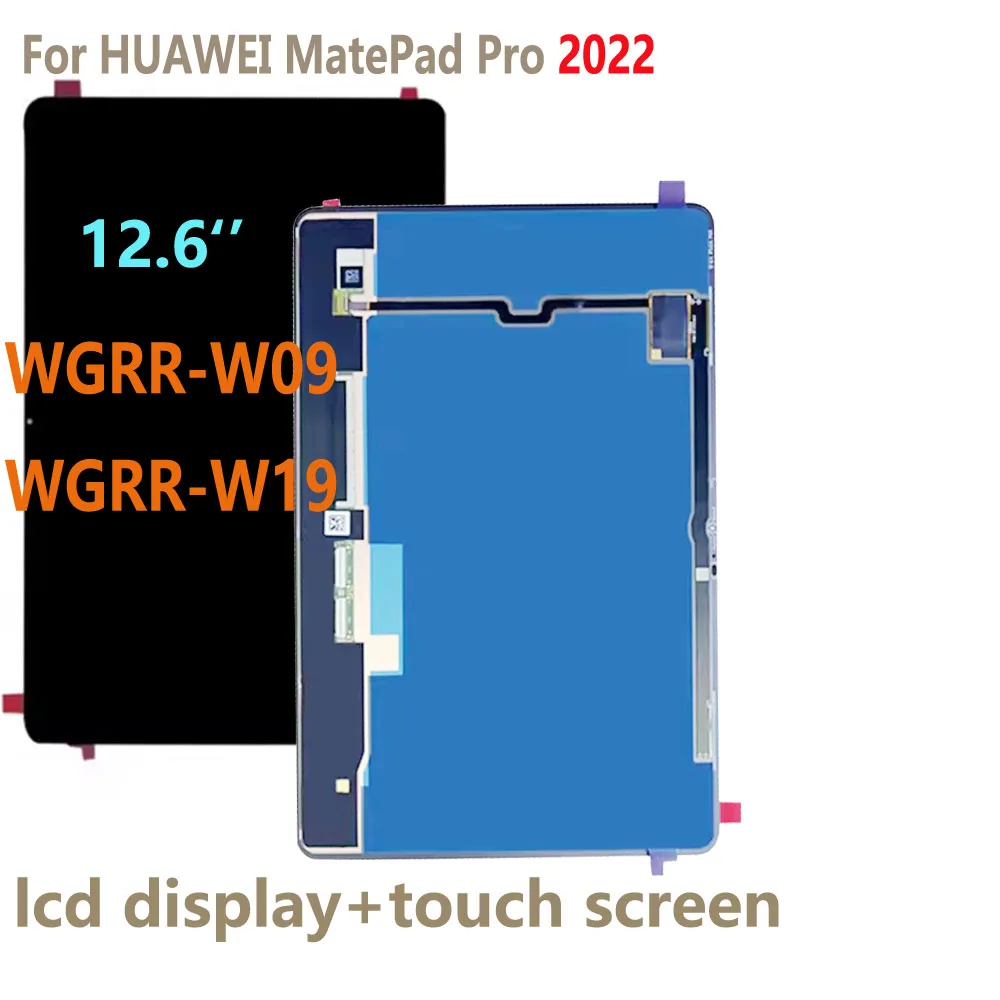 

Original 12.6 inch LCD For HUAWEI MatePad Pro 2022 WGRR-W09 WGRR-W19 WGRR Display Touch Screen Digitizer Assembly