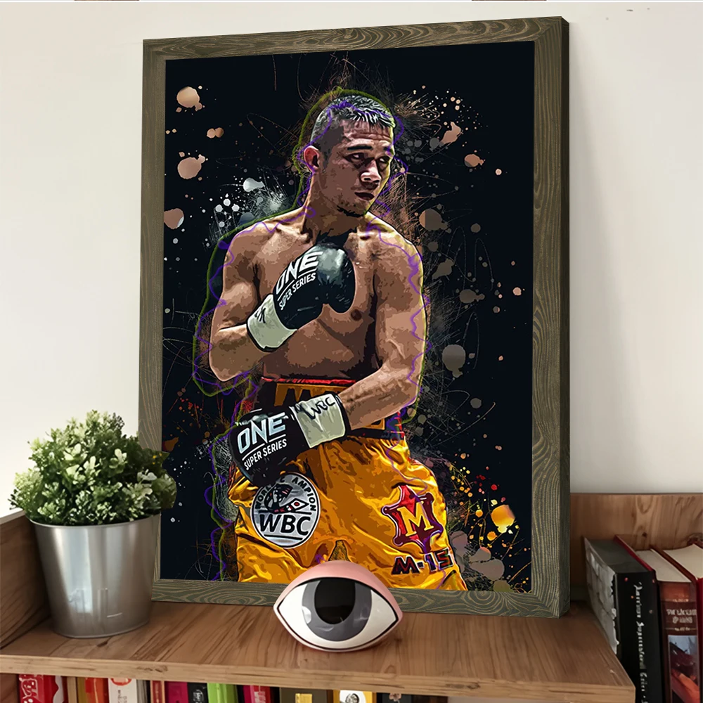 Srisaket Sor Rungvisai الطباعة المشارك تخصيص صور الرسم على لوحات القماش الجدارية للديكور الداخلي غرفة جدارية المنزل #4