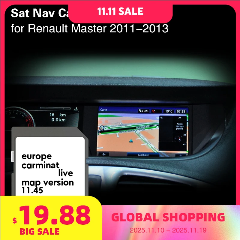 

Use for Renault Master 2011 2012 2013 Cover Netherland Finland Navigation SD 8GB Memory Card