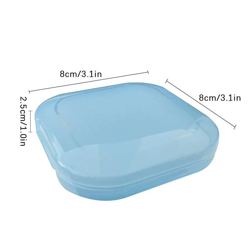 Invisible Braces Holder Storage Box Portable Orthodontic Appliance Storage Box Dental Retainer Box Transparent Braces Case