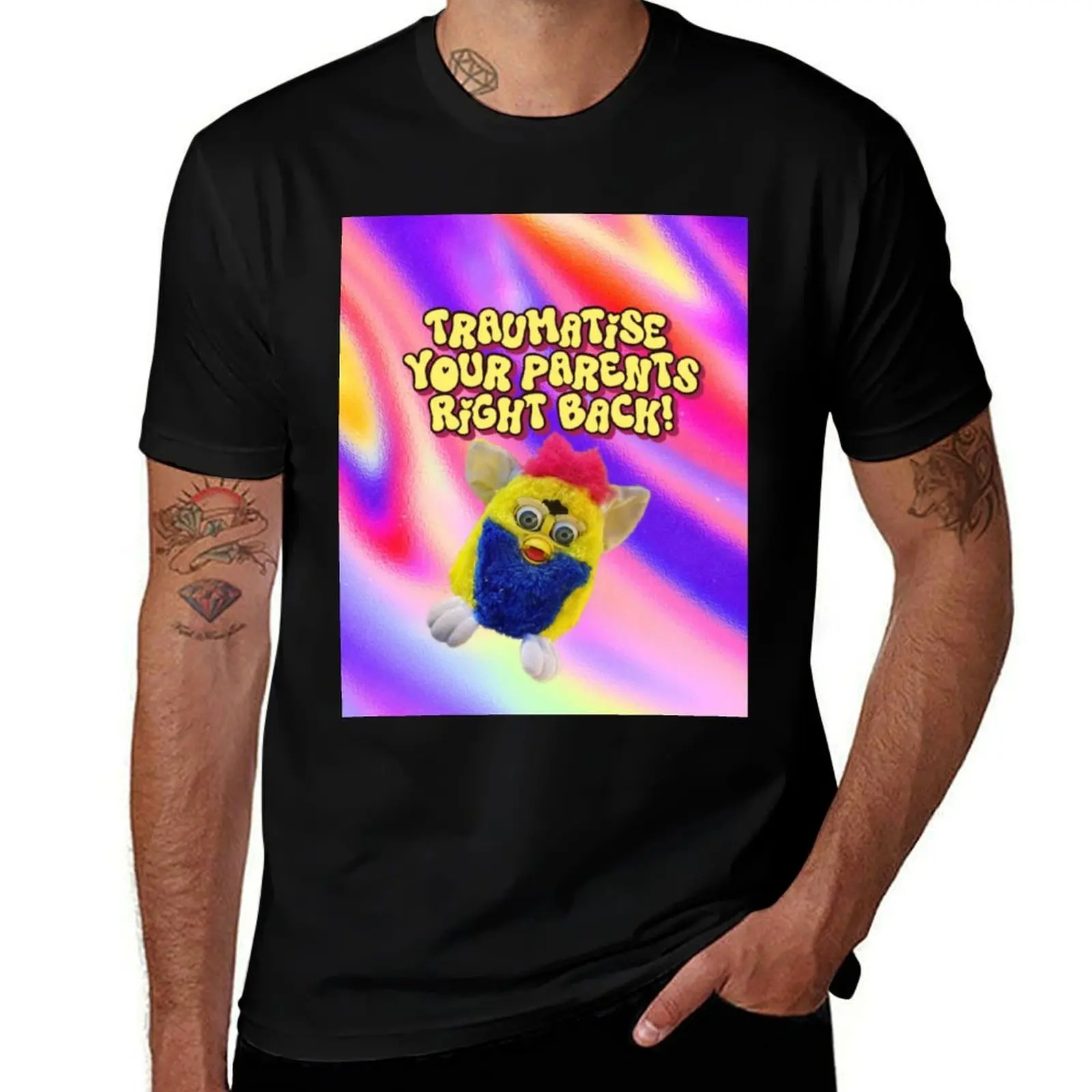 

Traumatize Your Parents T-Shirt summer 2025 valentines clothes Luxury man oversized t shirts for men