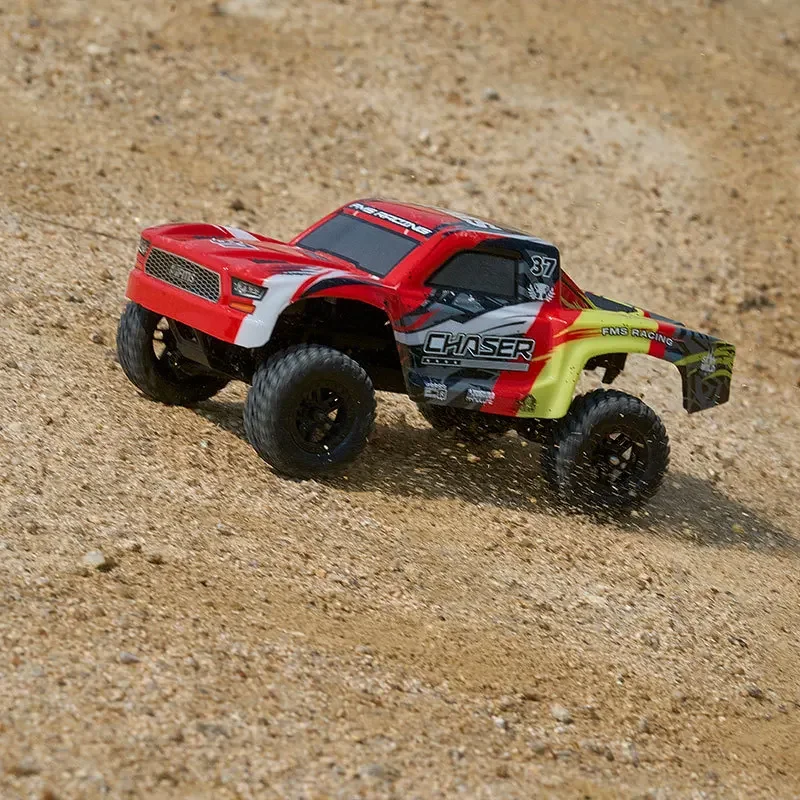 New Fms 1/24 Fsc24 Chaser Remote Control Car Strong Power Short Truck Off-Road Vehicle Metal Twin Servos Beginner Entry Level
