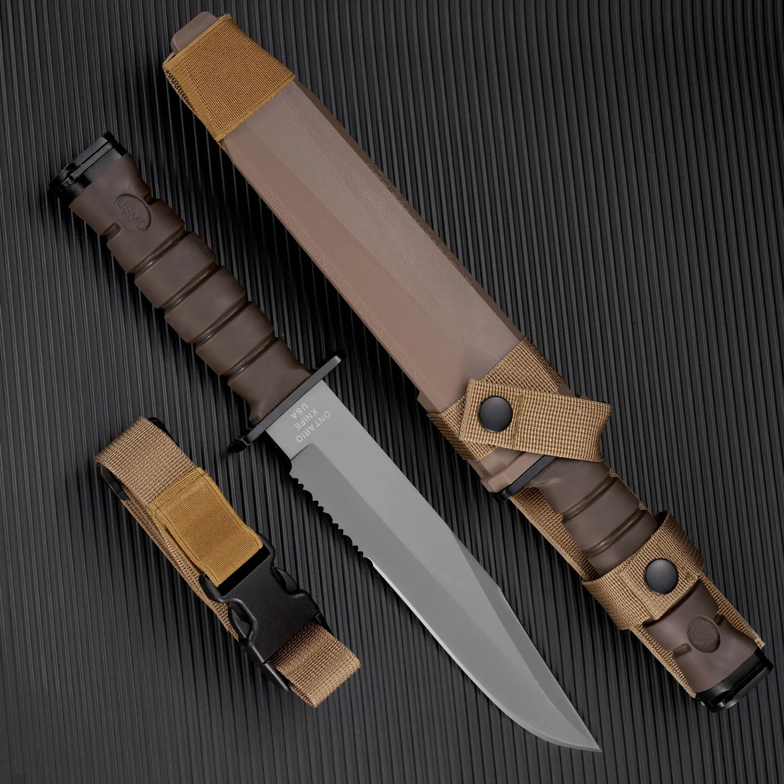 High-Density Military Tactical Knife Self-Defense Knife An Outdoor Survival Knife EDC Fixed Blade Hunting Knife