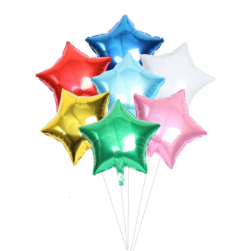 10 Stück 10 Zoll Roségold Silber Folien-Sternballons Geburtstag Hochzeit Weihnachten Party Dekoration Baby-Shower Zubehör Kinder Globos – Detail 2