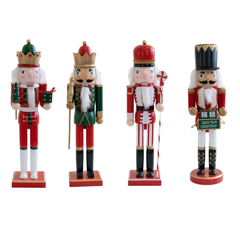 

New 38cm Nut Cracker Soldier Puppet Christmas Decoration Figures