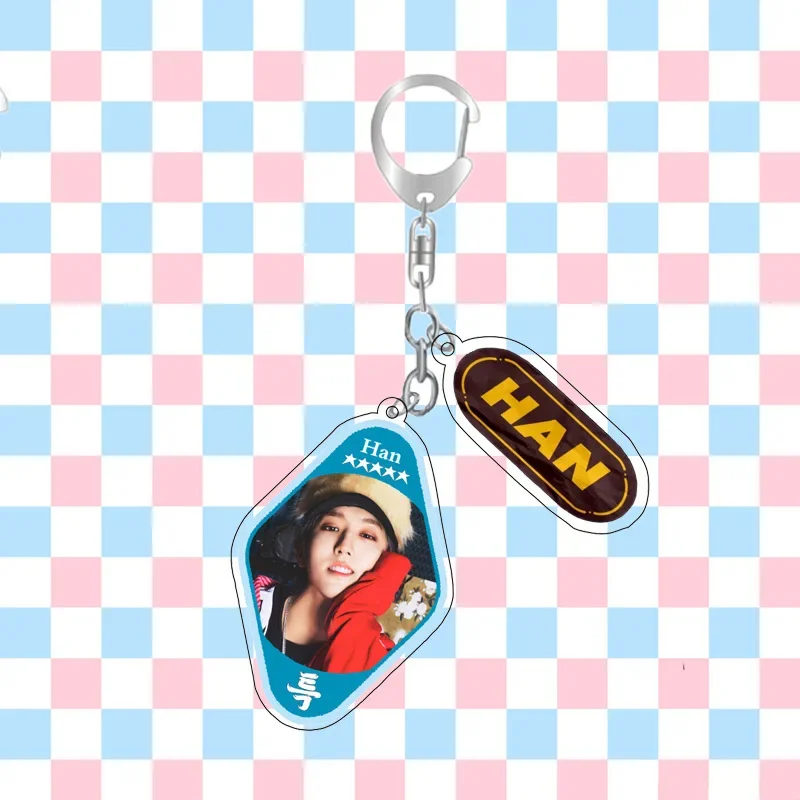 Korean Popular Boy Band Bang Chan Lee Min-Ho Seo Chang-Bin Keyring Style Peripheral 5-STAR Album Peripheral Keychain Toy Gift