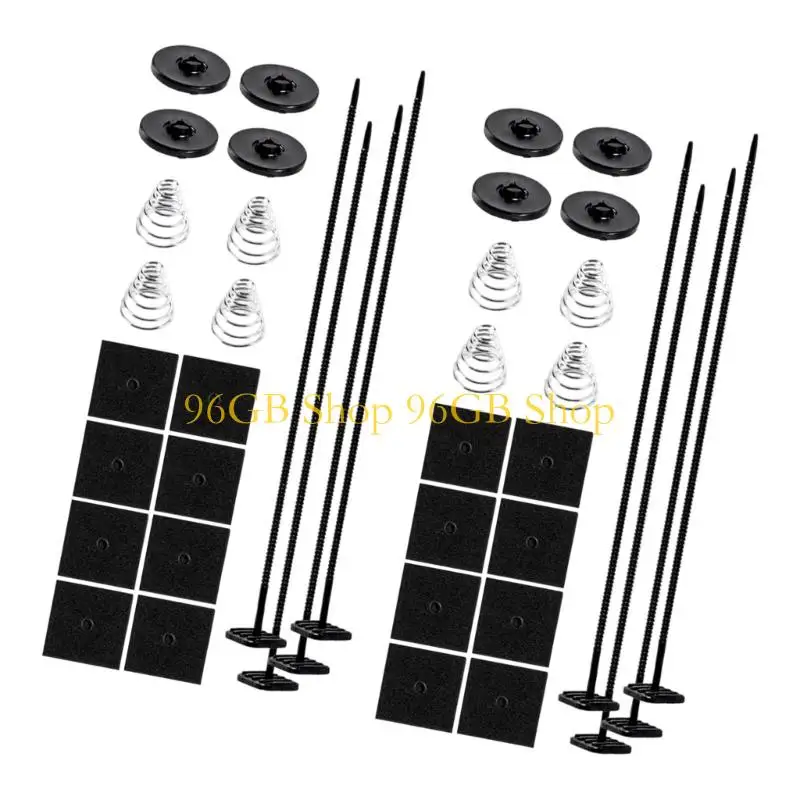 96GB Radiator Fan Mount Zip Ties Clips Universal Car Fan Mounting Auto Electric Transmission Coolers Mounting Tie Strap