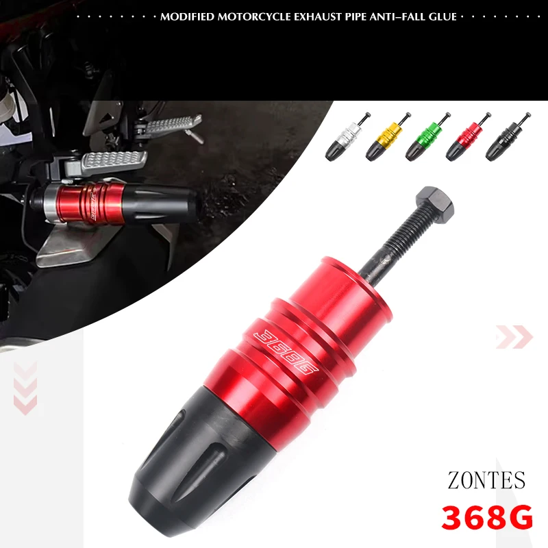 

Motorcycle CNC Exhaust Sliders Crash Protection Pad Thickened Falling Protector Fit For ZONTES 368G
