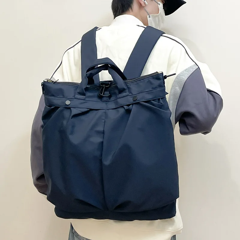 

Стеганый рюкзак большой емкости для мужчин и женщин, однотонные нейлоновые школьные сумки с регулируемыми ремнями, отделения на молнии для поездок на работу