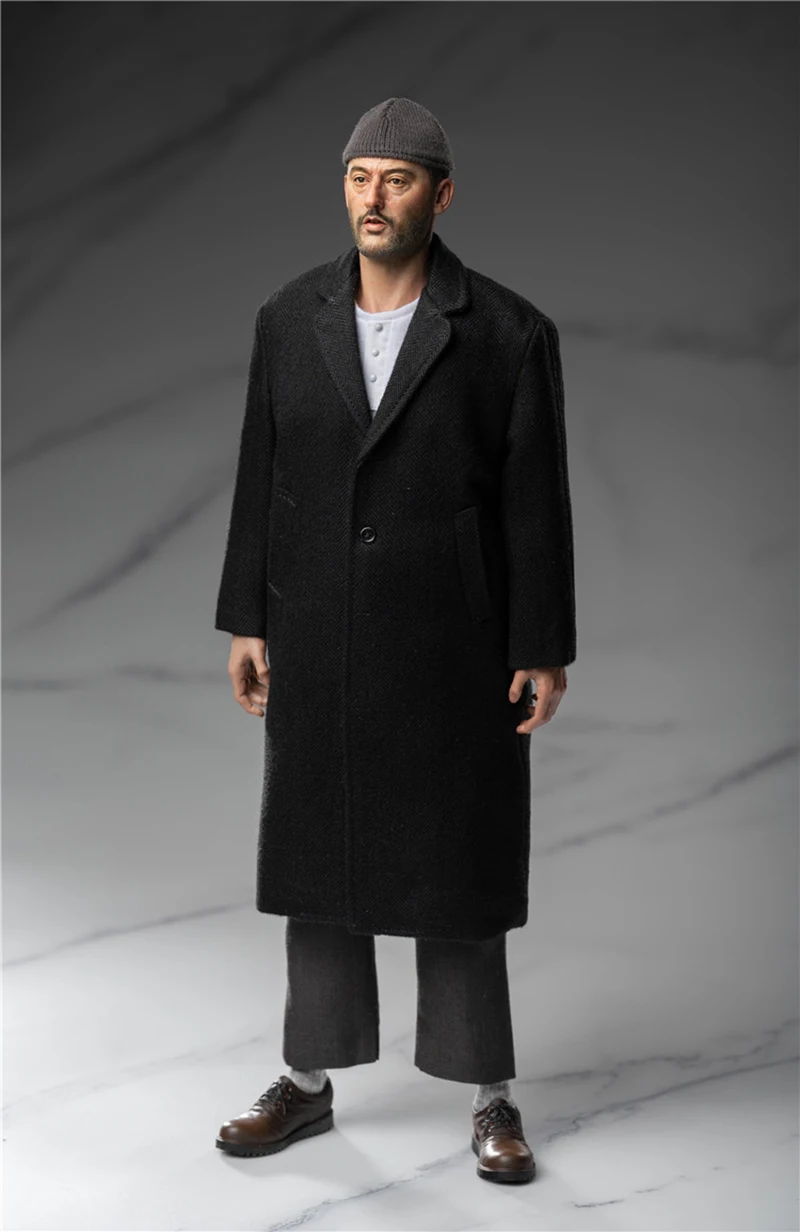 TOPO TP004 1/6 Leon Jean Reno Suit Soldier Clothes Model Fit 12'' Male Action Figure Body Dolls for Hobby Collection