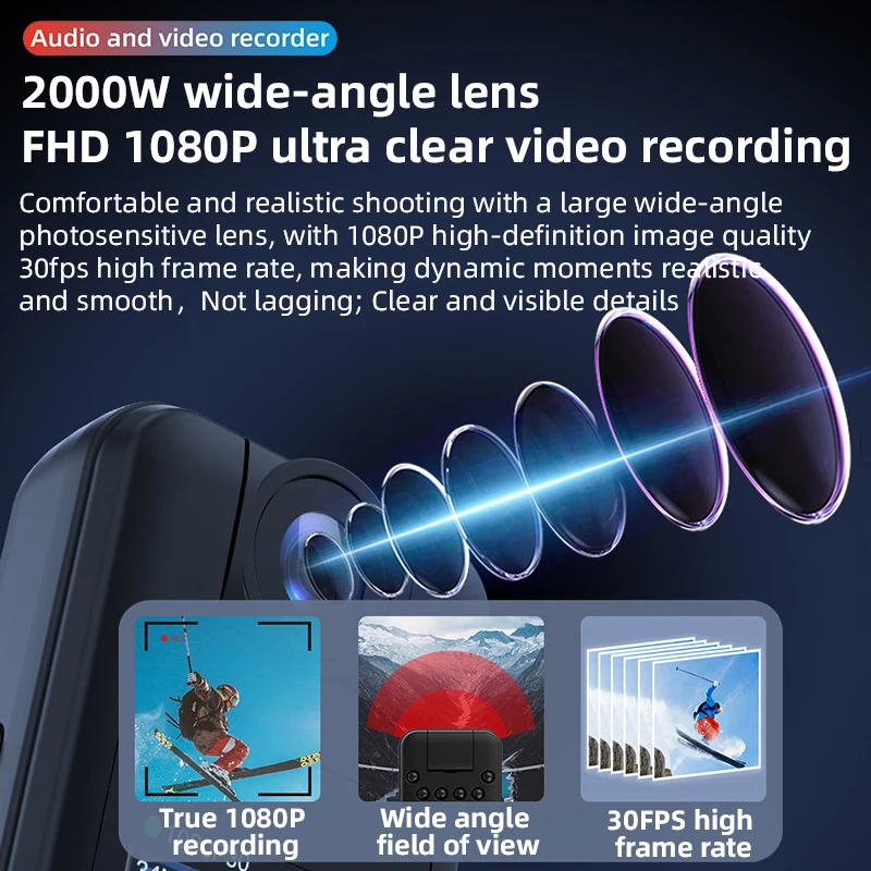 ボディミニカメラ Wifi 1080P ポータブル小型デジタルビデオレコーダー 180度回転 多目的赤外線暗視マイクロカメラ